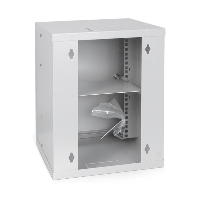 Cabeus WSC-8Um Шкаф телекоммуникационный настенный 10" 8U 326x300x405mm (ШхГхВ) дверь металл