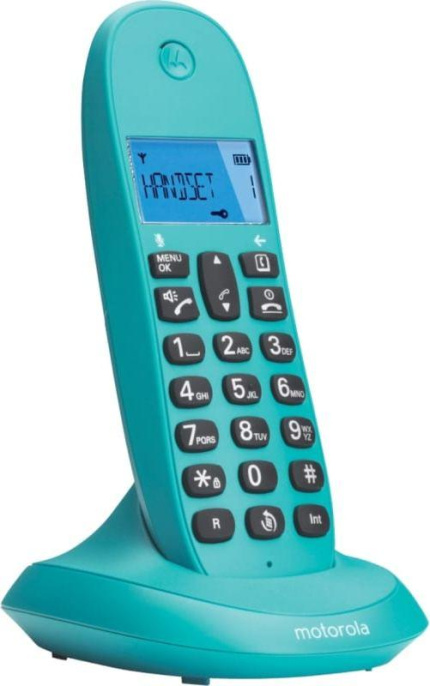 Радиотелефон Motorola C1001LB+, бирюзовый [107c1001turques]