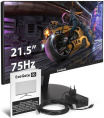 Монитор с аудио выходом 21.5" ExeGate SmartView EP2207 (IPS LED Grade A+, FHD, 1920x1080@75Гц, 16:9, 250cd/m2, 1000:1, 178°/178°, 5ms, D-Sub, HDMI, audio-out, Flicker-free, Low Blue Light, кабель HDMI 1.5м, черный) EX295588RUS