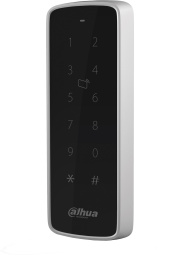 Считыватель Dahua DHI-ASR2201D-BD (поддержка бесконтактного доступа: EM Marine, со смартфона (Bluetooth, NFC), выходной протокол: Wiegand, RS-485, ночная подсветка, влагозащита, кодонаборная клавиатура, питание: DC 15V, DC 9V)