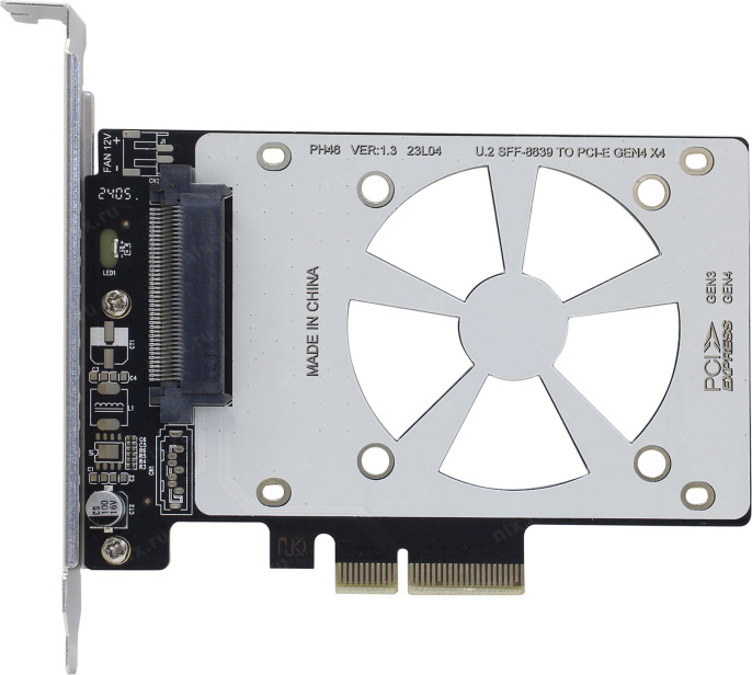 Espada Контроллер PCI-E, U2 SFF-8639 для NVMe SSD, PCIEU2A ver2 45540