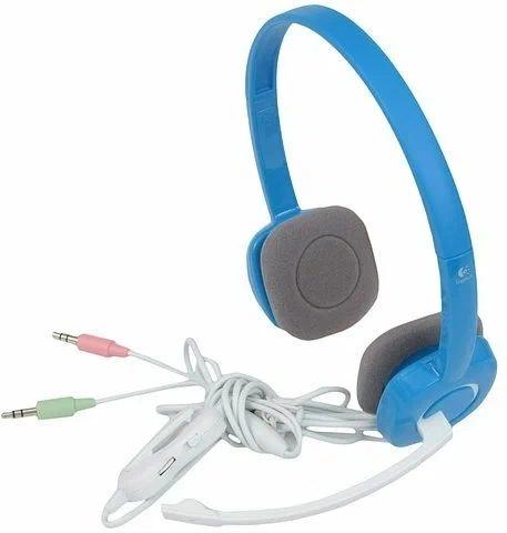 Наушники с микрофоном Logitech H150 синий/белый 1.8м накладные оголовье 981-000454