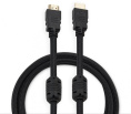 Кабель аудио-видео Buro HDMI m - HDMI m , ver 1.4, 1м, GOLD, ф/фильтр, черный [hdmi-v1.4-1mc]