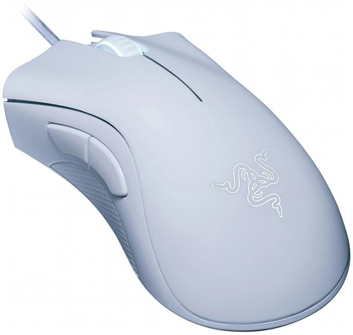 Мышь проводная Razer DeathAdder Essential, игровая, оптическая, USB, 6400dpi, белый [rz01-03850200-r3c1]