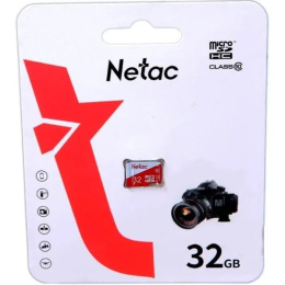 Карта памяти microSDHC UHS-I U1 NETAC P500 Eco 32 ГБ, 80 МБ/с, Class 10, NT02P500ECO-032G-S, 1 шт., без адаптера