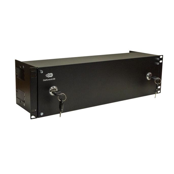 Управляемый USB over IP концентратор DistKontrolUSB-48 с 48 портами USB с 2 блоками питания / Ethernet 2 x 10/100/1000 Mb / Защитный модуль с замком