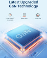 Зарядное устройство CABLETIME G100B (CT-GAN100-PB) GaN PD3.0 3C1A 100 Вт, черный