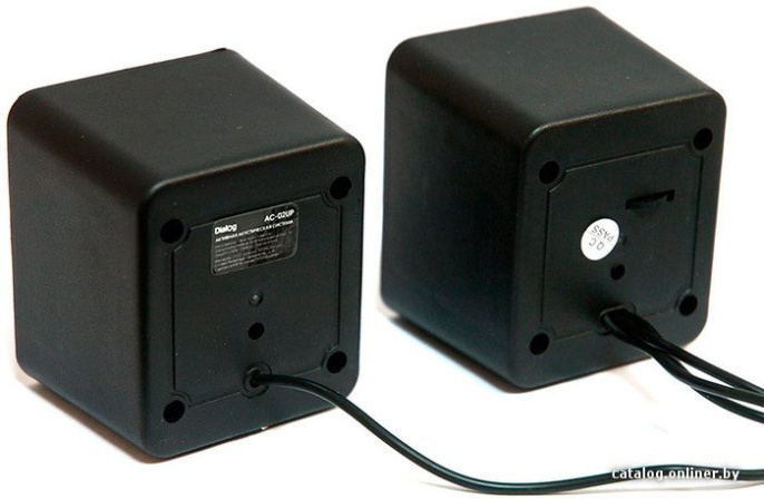 Колонки  Dialog Colibri AC-02UP BLACK {акустические 2.0, 5W RMS, питание от USB}