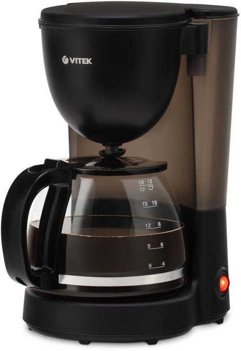 Кофеварка Vitek VT-1500, капельная, черный