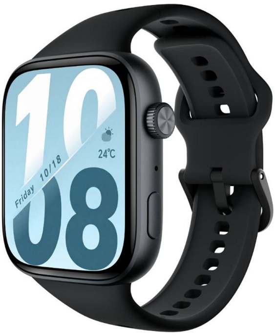 Смарт-часы Honor Watch X5i WTS-B19 Черный (5502ACCH) (экран: 1.97", AMOLED, разрешение: 390x450, 302 PPI, 8MB+128MB, Bluetooth 5.4, корпус: алюминий, силиконовый ремешок)