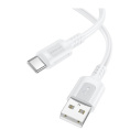 BOROFONE BX111/ USB кабель Type-C/ 1m/ 3A/ White (B-15097)