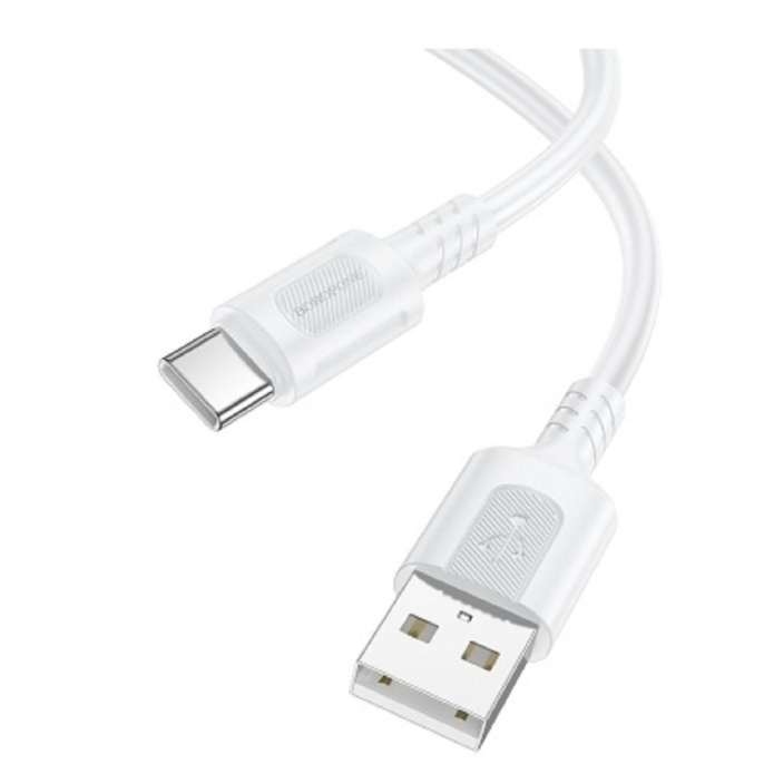 BOROFONE BX111/ USB кабель Type-C/ 1m/ 3A/ White (B-15097)