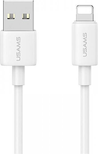 Кабель Usams SJ709 Lightning 2.4A Fast Charging Data Cable - YD Series 1m Белый (SJ709USB02)
