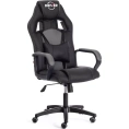 Кресло Tetchair driver 22 кожзаменитель/ткань, черный/серый 36-6/tw-12 19298