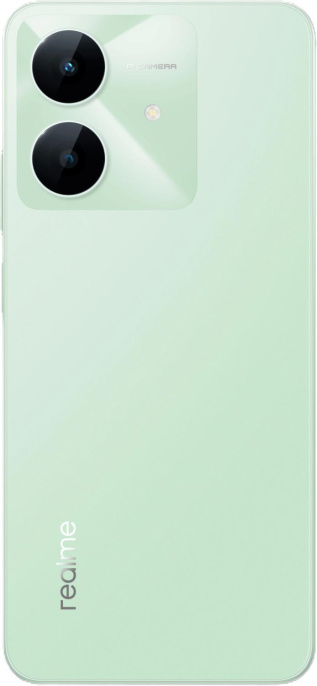 Смартфон realme Note 60x RMX3938 4+128 Зеленый 6.74" HD+ LCD/90Hz/Unisoc T7225/And14/8+0.08MP/5MP/5000mAh