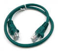 Патч-корд Buro литой molded , UTP, кат.5E, 0.5м, 4 пары, 26AWG, алюминий омедненный, многожильный, зеленый