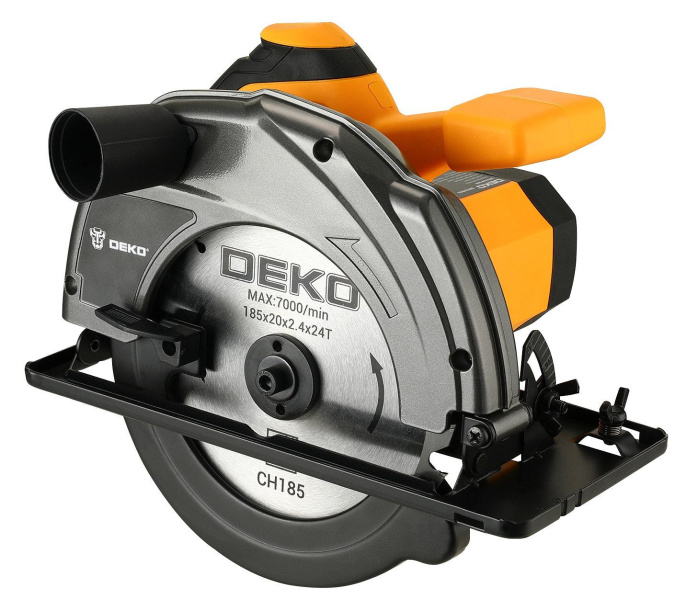 Циркулярная пила дисковая Deko DKCS1800 1800Вт ручная D диска.:185мм 063-4191