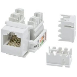 5bites Модуль KJU55-01W KEYSTONE JACK / UTP / 5E / 110 IDC / 90°
