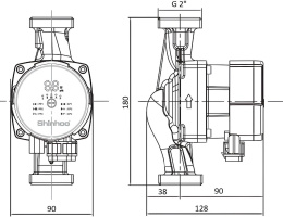 Насос циркуляционный SHINHOO Master S 32-6 180, поверхностный