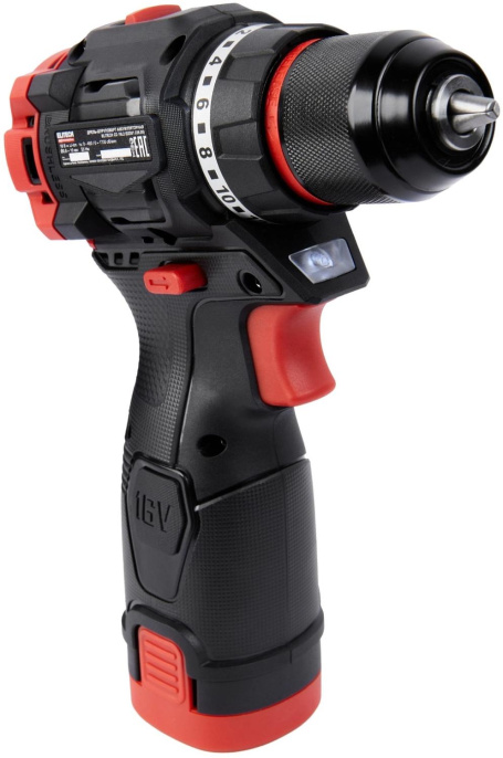 Дрель-шуруповерт Elitech CD 16L2 E2201.039.01 32Вт аккум. патрон:быстрозажимной кейс в комплекте 205715