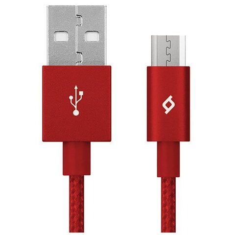 Кабель TTEC AlumiCable Micro USB Charge/Data Cable. Длина: 120см. Цвет: красный