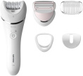 Эпилятор Philips BRE710/01 скор.:2 насад.:4 от аккум. белый
