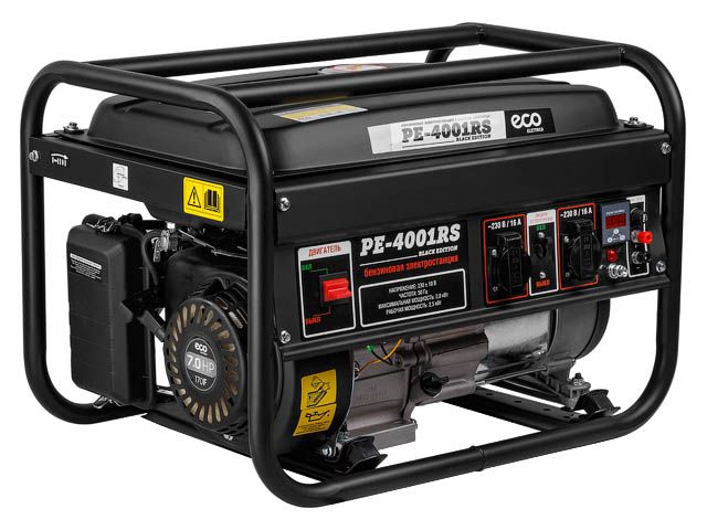 Электростанция генератор бензиновый ECO PE-4001RS "Black Edition" EC1565-1