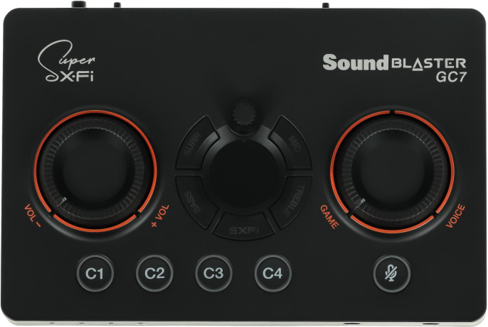 Звуковая карта USB Creative Sound BlasterX GC7,  7.1, Ret [70sb185000000]