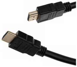 Кабель аудио-видео Cactus CS-HDMI.1.4-1,  HDMI (m) -  HDMI (m),  ver 1.4,  1м, GOLD,  черный