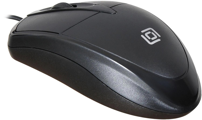 Мышь проводная Oklick 125M, оптическая, USB, 1200dpi, черный [1175317]