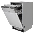 Посудомоечная машина Timberk Set&Dry T-DW45BI103, узкая, напольная, 59.4см, загрузка 11 комплектов, серебристая