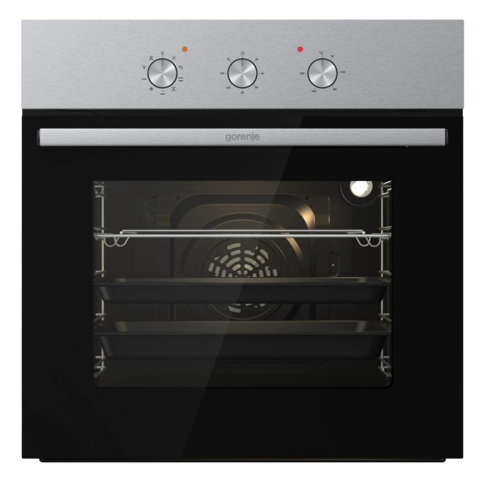 Духовой шкаф электрический Gorenje BO6727E03NX, 73л, дверца с 2 стеклами, черный
