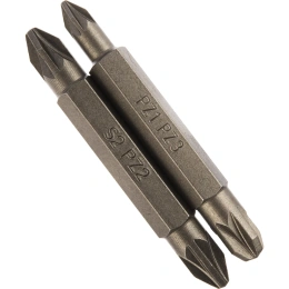 Набор двухсторонних бит №5 (2 шт; 50 мм; Pz2xPz2; Pz1xPz3) Quadro Torsion 490005
