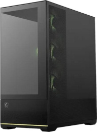 Корпус MSI MAG Pano M110R черный без БП mATX 8x120mm 2x140mm 1xUSB3.0 audio AirDuct bott PSU 306-7G33R21-JA4