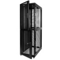 ЦМО Шкаф серверный ПРОФ напольный колокейшн 40U 600x1000 2 секции, дверь перфор. 2 шт., черный, в сборе ШТК-СП-К-2-40.6.10-44АА-9005