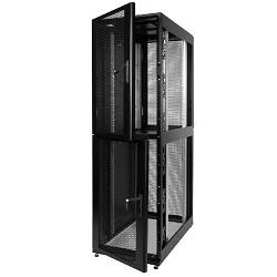 ЦМО Шкаф серверный ПРОФ напольный колокейшн 40U 600x1000 2 секции, дверь перфор. 2 шт., черный, в сборе ШТК-СП-К-2-40.6.10-44АА-9005