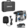 Бесщеточный аккумуляторный перфоратор DEKO DKCH20FU-Li в кейсе, 20 В, 2x4.0Ач 063-4419
