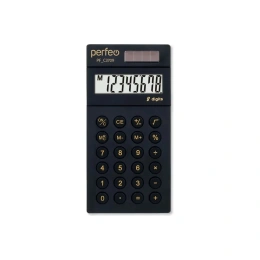 Калькулятор PERFEO PF_C3709, карманный, 8-разрядный, черный 30016132