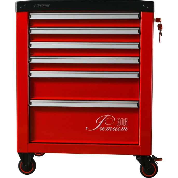 Инструментальная тележка Ferrum Premium с 6 ящиками 12.306-3000/3000