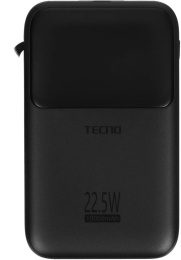 Внешний аккумулятор Power Bank TECNO Pocket S101Q, 10000мAч, черный