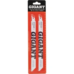 Пилки для сабельной пилы BIM по дер/мет/пласт 225x1,8-2,6мм Gigant G-11082014