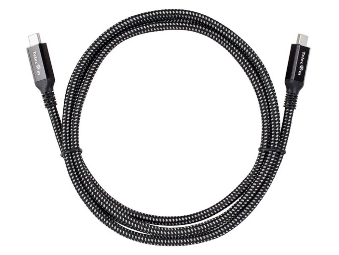 Кабель Кабель USB4 TypeCM/CM 8K@30Hz, 40GBps, PD 240W, медь Telecom 2м TUS840-2M