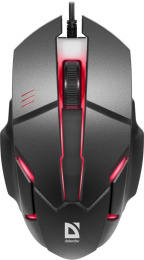 Defender Host MB-982 проводная оптическая мышь,7цветов,1000 dpi,черн,52982