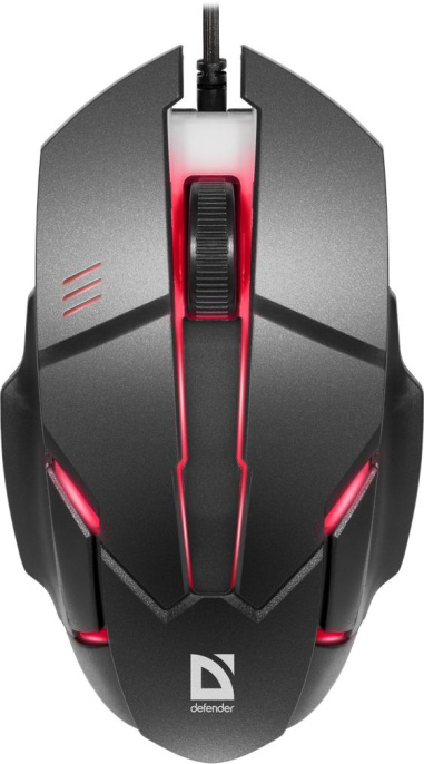 Defender Host MB-982 проводная оптическая мышь,7цветов,1000 dpi,черн,52982