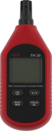 Термогигрометр RGK TH-20 портативный красный/черный 778619