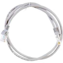 Патч-корд ЭРА Simple PC-1U-A U/UTP категория 5e, длина 1 метр, неэкранированный, серый, Б0051370