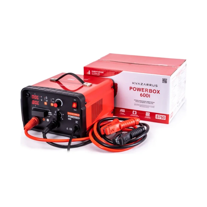 Инверторное пуско-зарядное устройство KVAZARRUS powerbox 600i, таймер, цветная коробка 8760