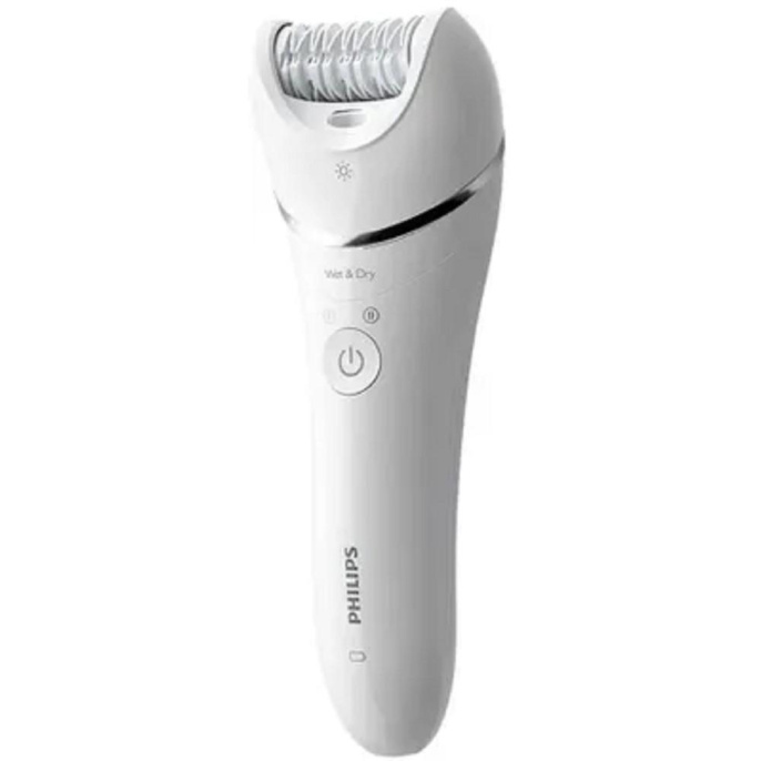 PHILIPS BRE700/01 Эпилятор 2 скорости, широкая головка, Wet&Dry, беспроводной, opti light, 2 аксессуара