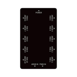 концентратор Ocypus Delta EH10 BK, 10 ports FAN/ARGB Hub