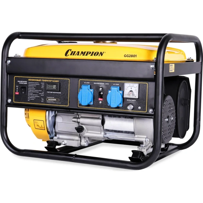 Генератор Champion (2,8/3,0 кВт OHV 7лс 15л 39 кг) GG2801